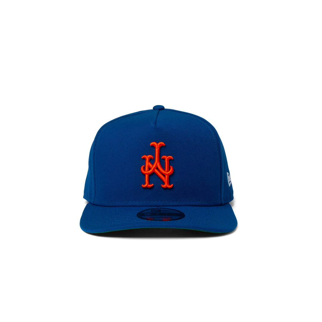 New Era Mets 9Fifty A Frame Curve Upside Down Snapback Blue