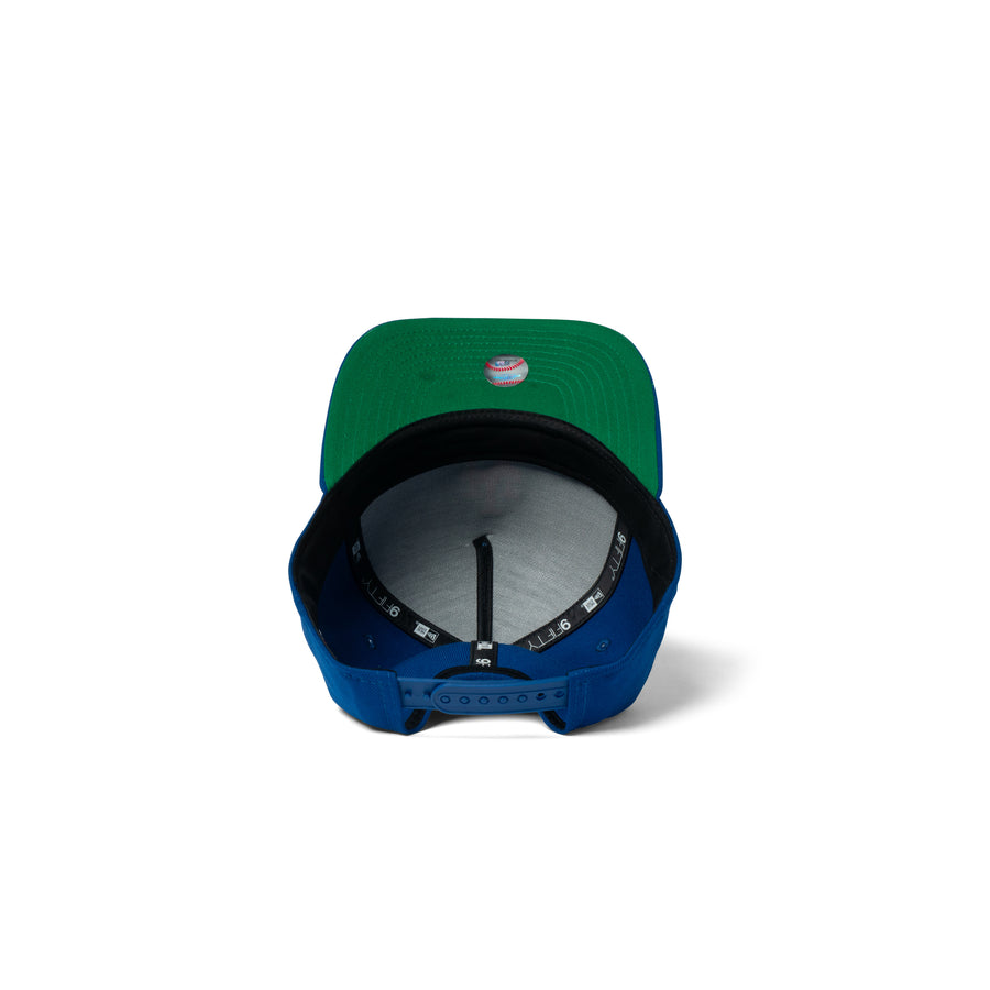 New Era Mets 9Fifty A Frame Curve Upside Down Snapback Blue