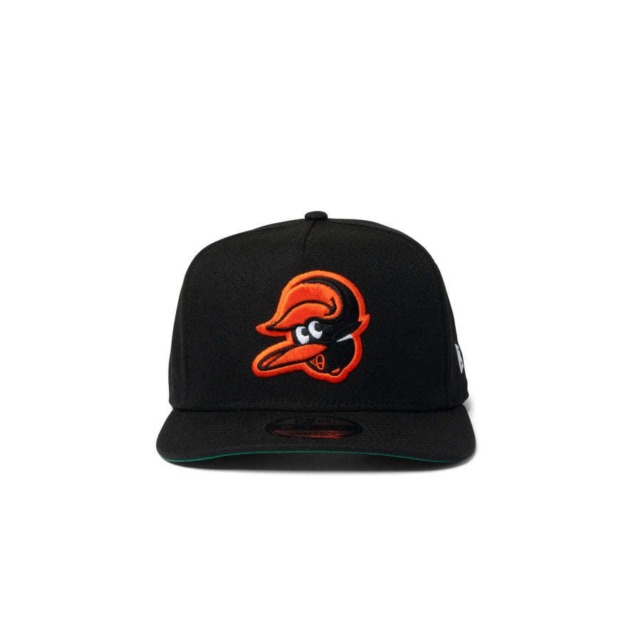 New Era Orioles 9Fifty A Frame Curve Upside Down Snapback Black