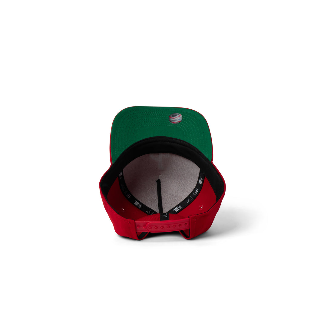 New Era Phillies 9Fifty A Frame Curve Upside Down Snapback Red