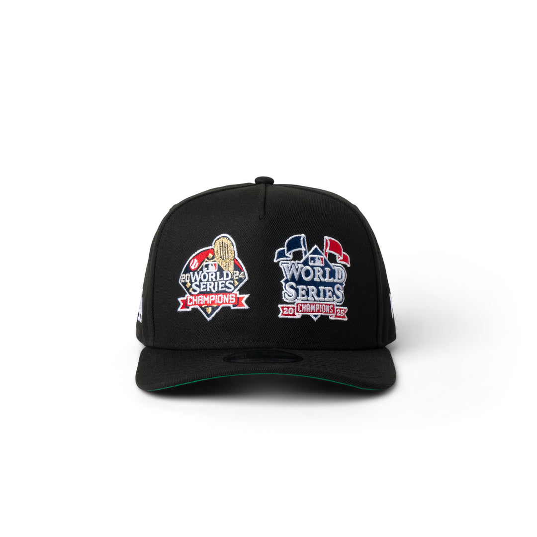 New Era Dodgers Back to Back Double Patch 9Fifty Snapback Black