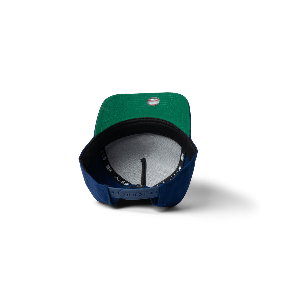 New Era Dodgers Micro Club Logo 9Fifty Snapback Dark Royal