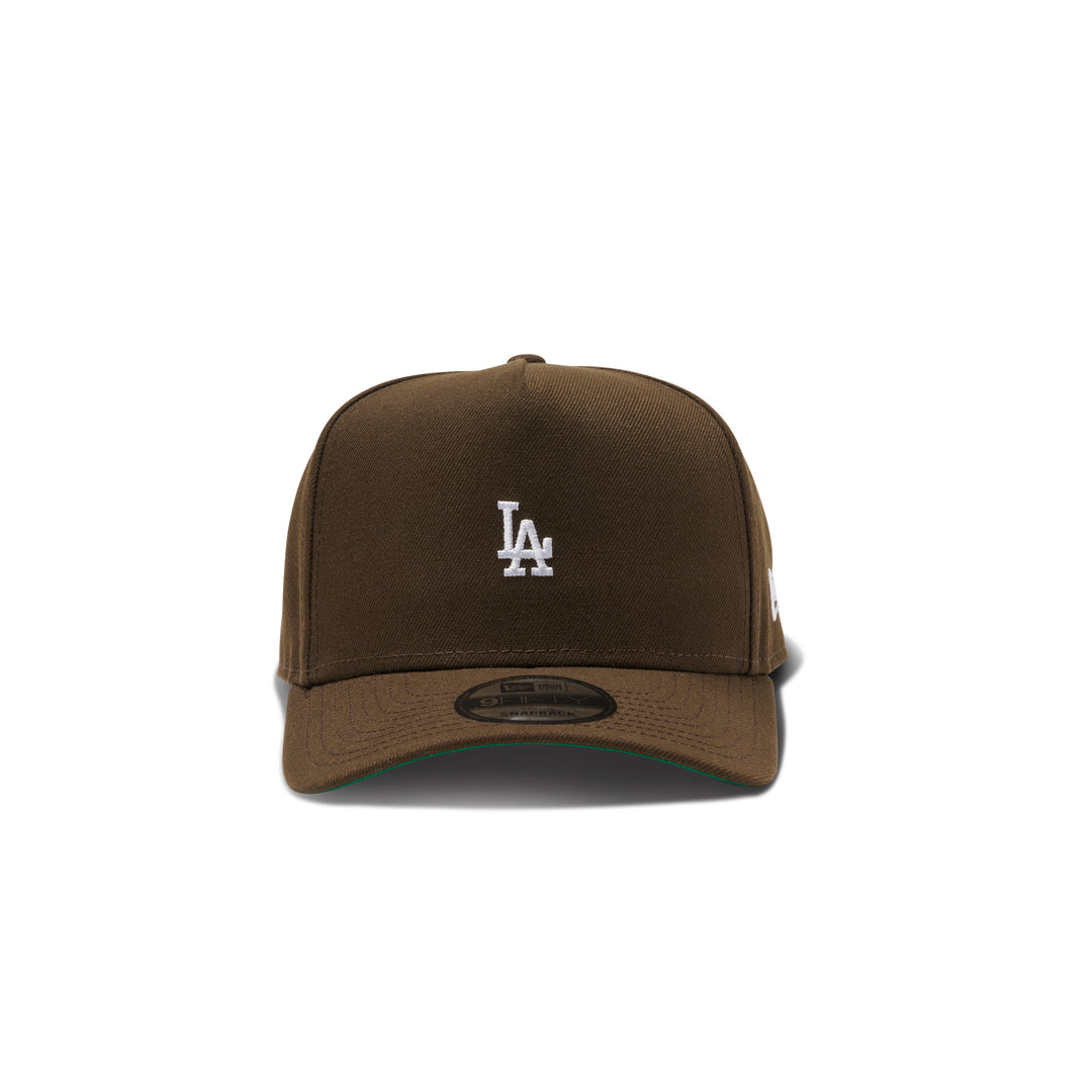 New Era Dodgers Micro Logo 9Fifty A Frame Snapback Brown