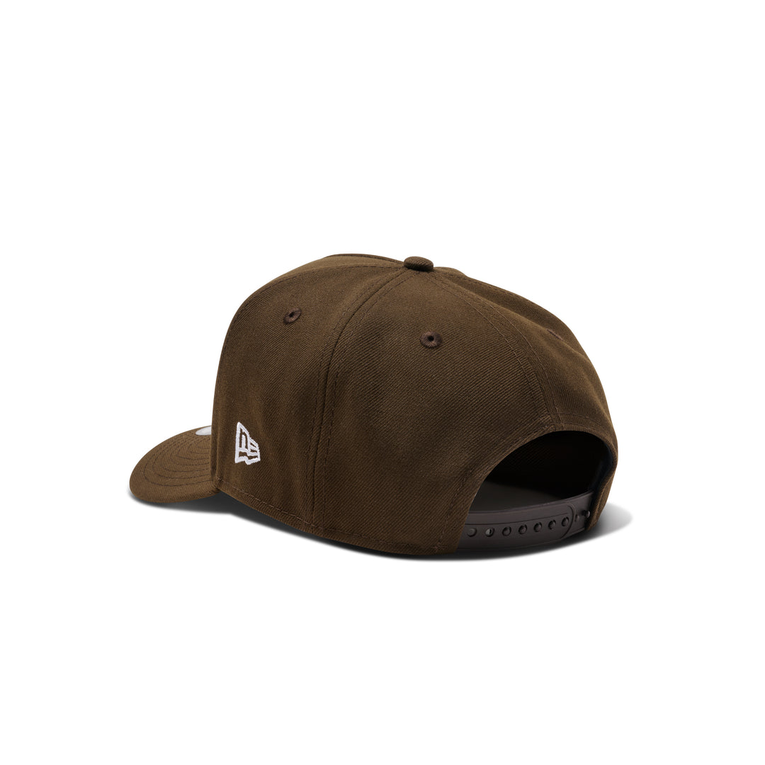 New Era Dodgers Micro Logo 9Fifty A Frame Snapback Brown