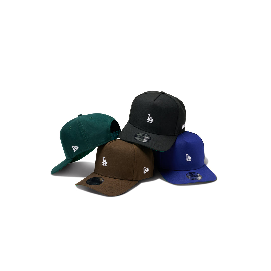 New Era Dodgers Micro Logo 9Fifty A Frame Snapback Brown
