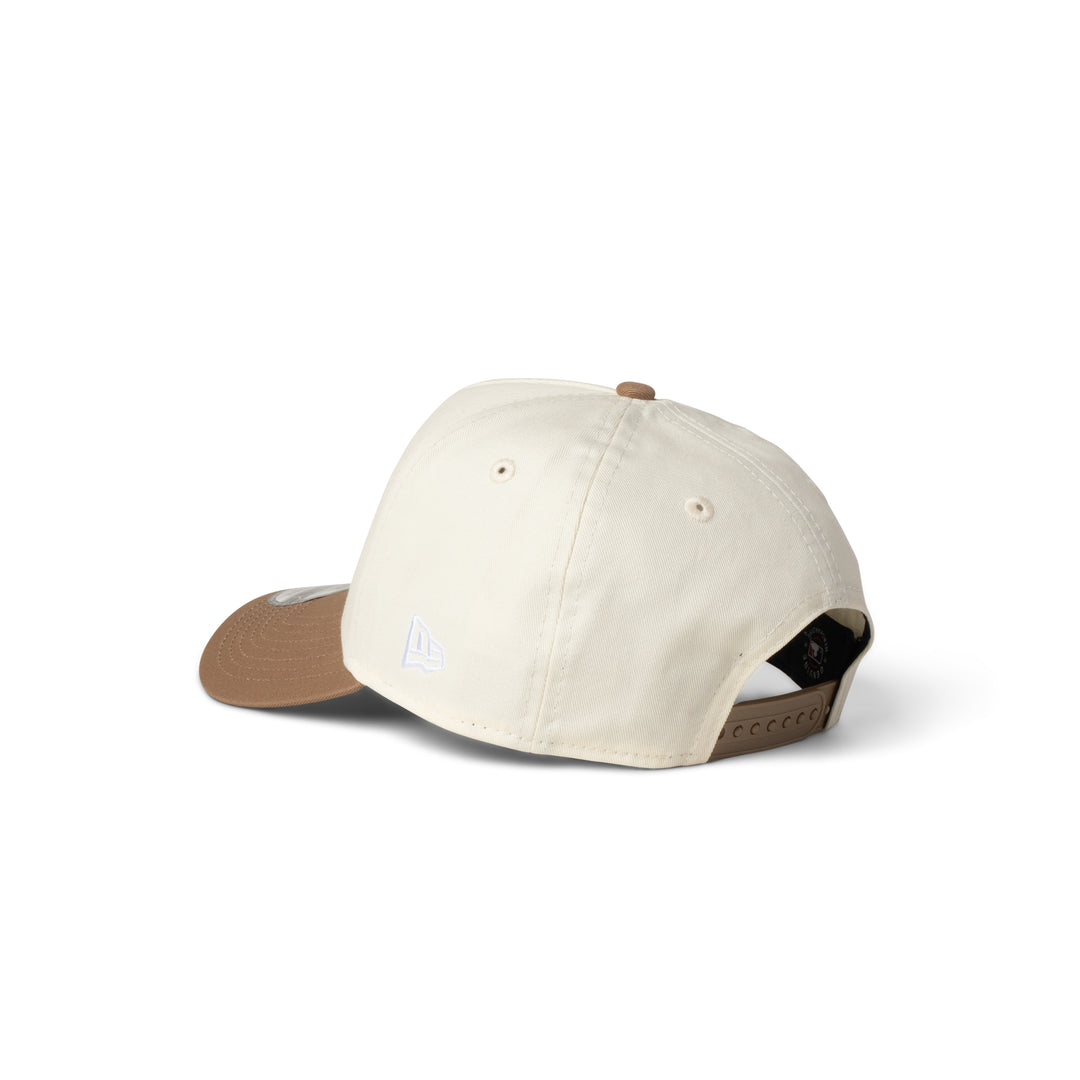 New Era Dodgers Micro Script 9Forty Snapback Chrome/Khaki