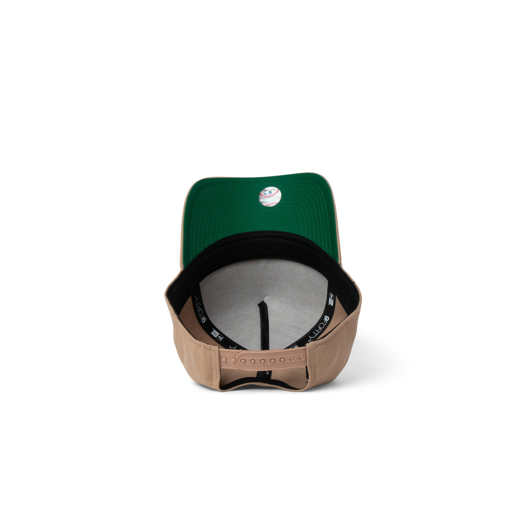 New Era Dodgers Super Micro Logo 9Forty A Frame Snapback Camel