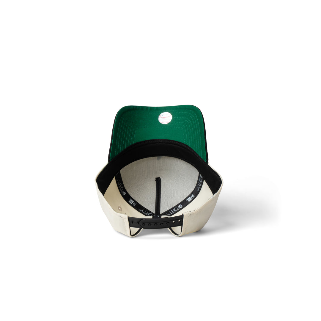 New Era Dodgers Super Micro Logo 9Forty A Frame Snapback Chrome/Black