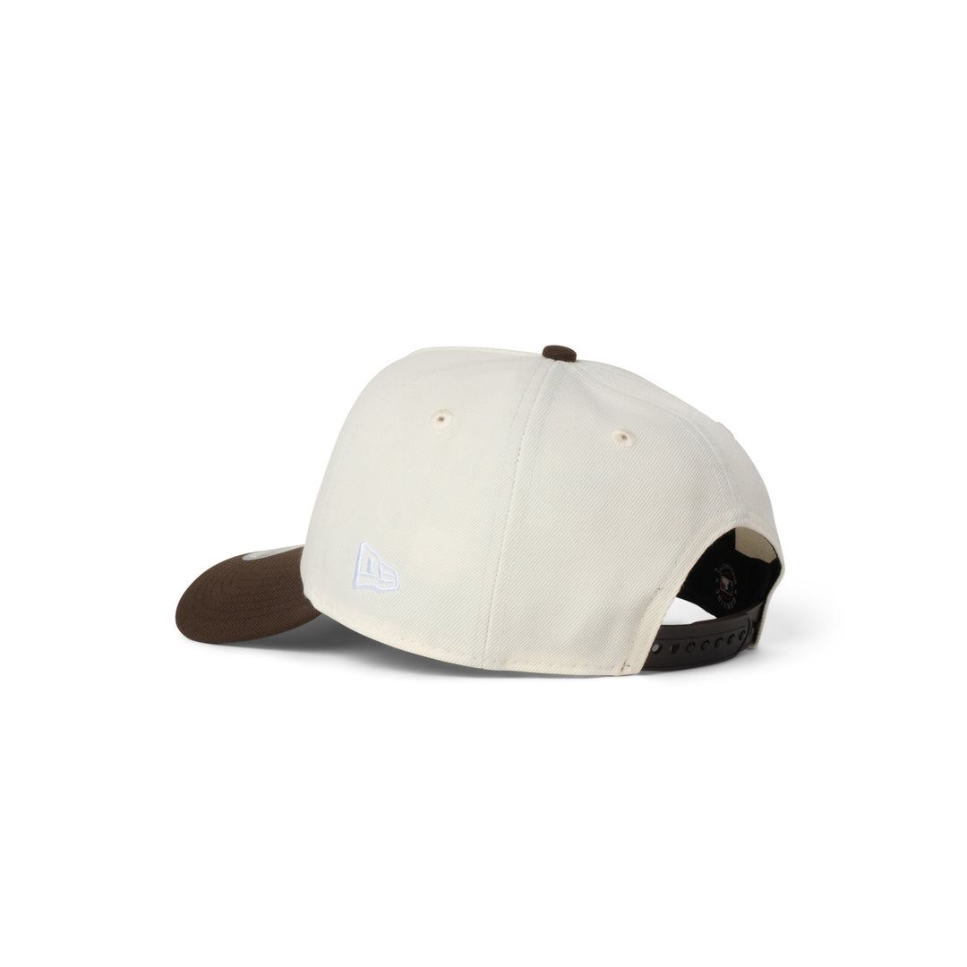 New Era Dodgers Super Micro Logo 9Forty A Frame Snapback Chrome/Walnut