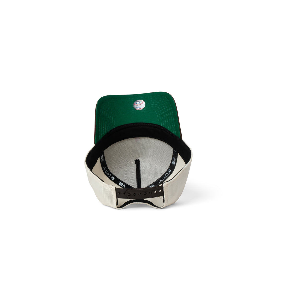 New Era Dodgers Super Micro Logo 9Forty A Frame Snapback Chrome/Walnut