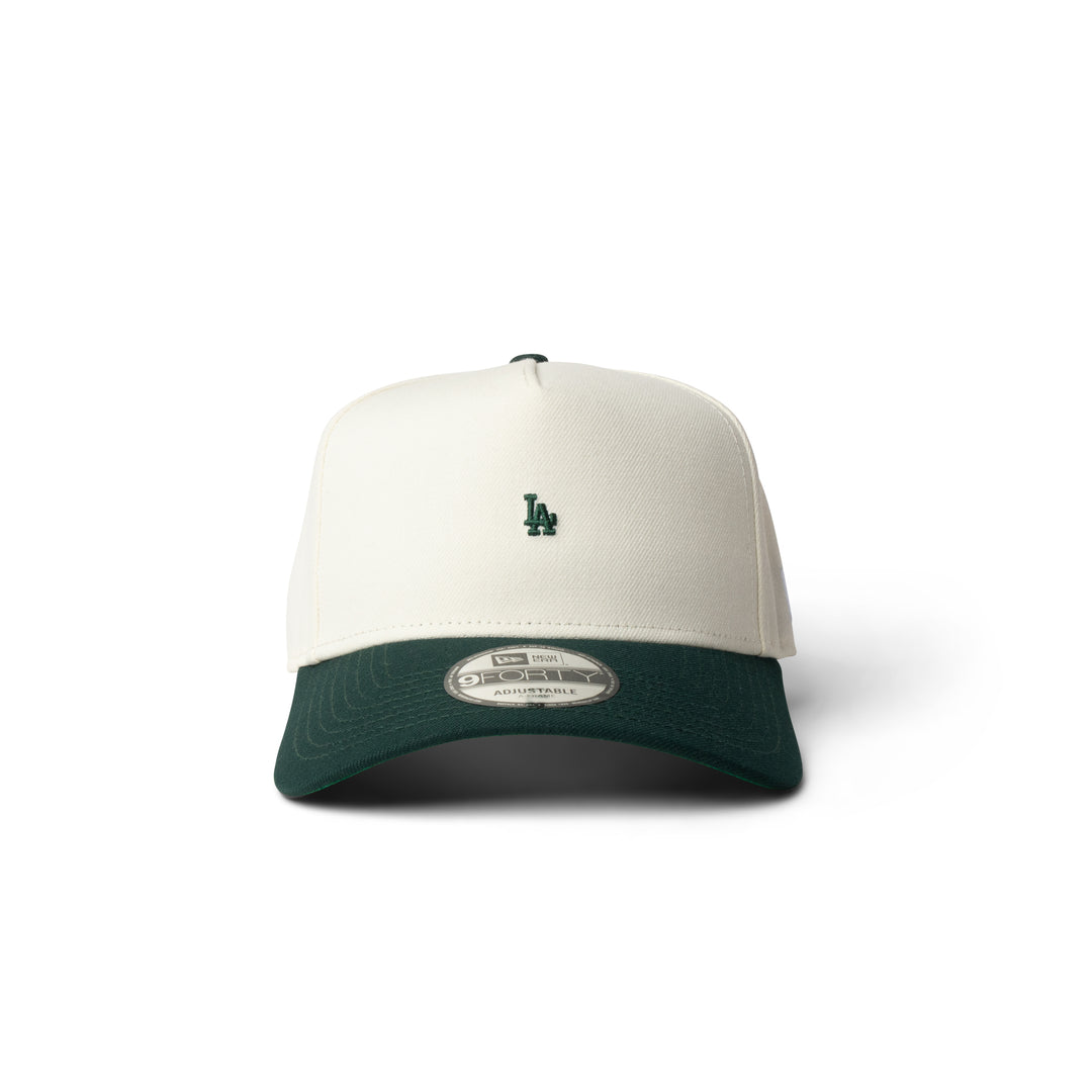 New Era Dodgers Super Micro Logo 9Forty A Frame Snapback Chrome/Green