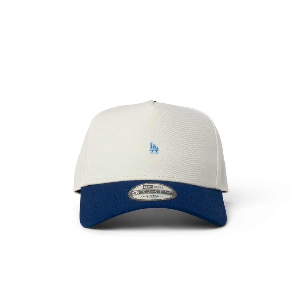 New Era Dodgers Super Micro Logo 9Forty A Frame Snapback Chrome/Dark Royal