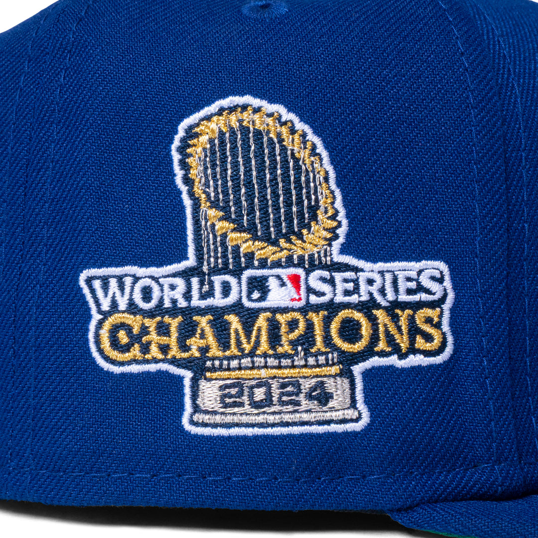 New Era Dodgers 2024 World Series Champions Trophy Side
