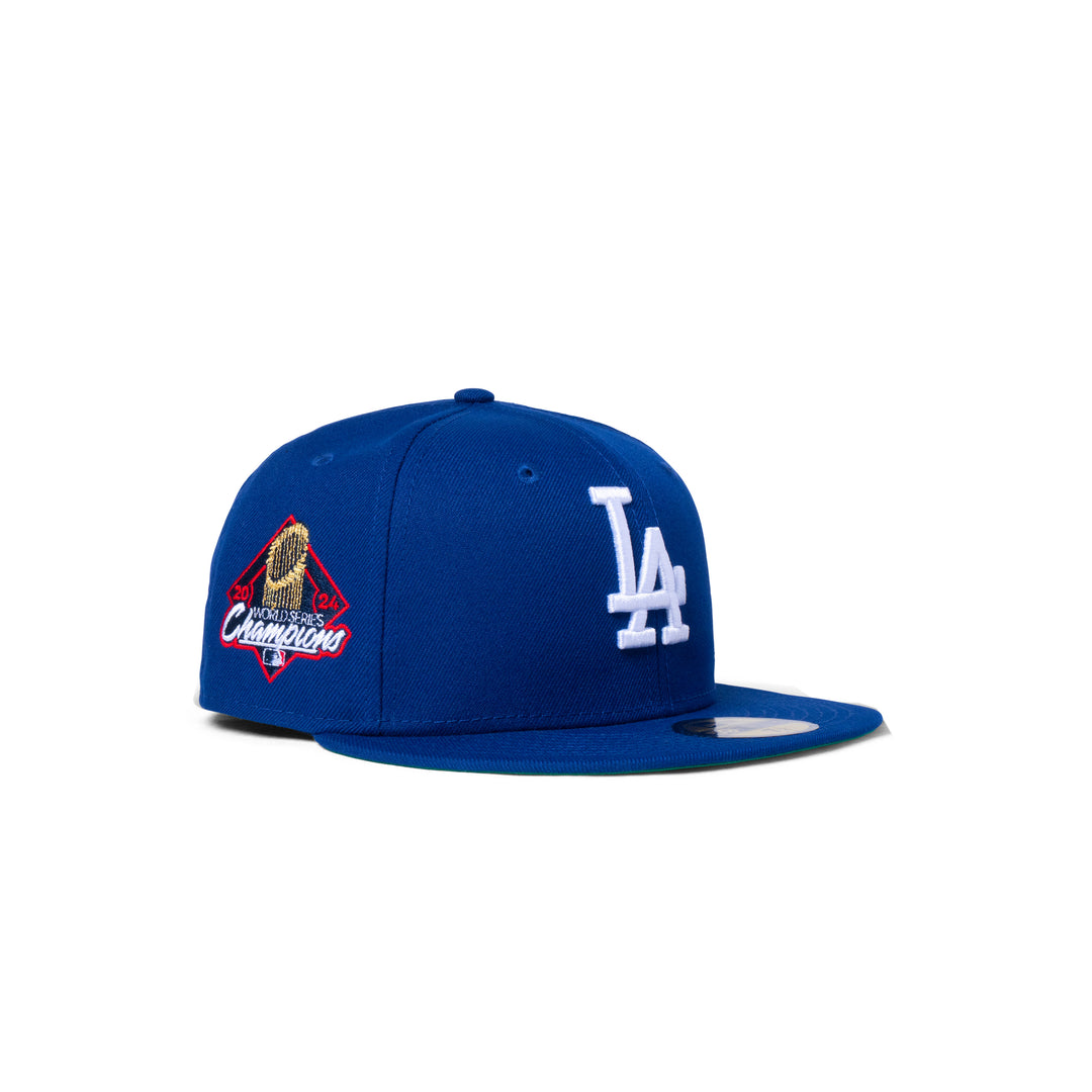 New Era Dodgers 2024 World Series Champions Trophy Diamond Side Patch Fitted