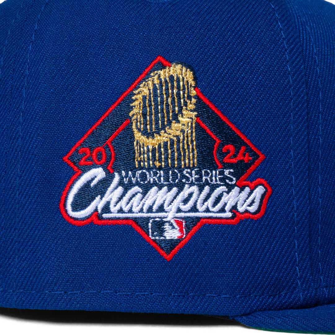New Era Dodgers 2024 World Series Champions Trophy Diamond Side Patch Fitted