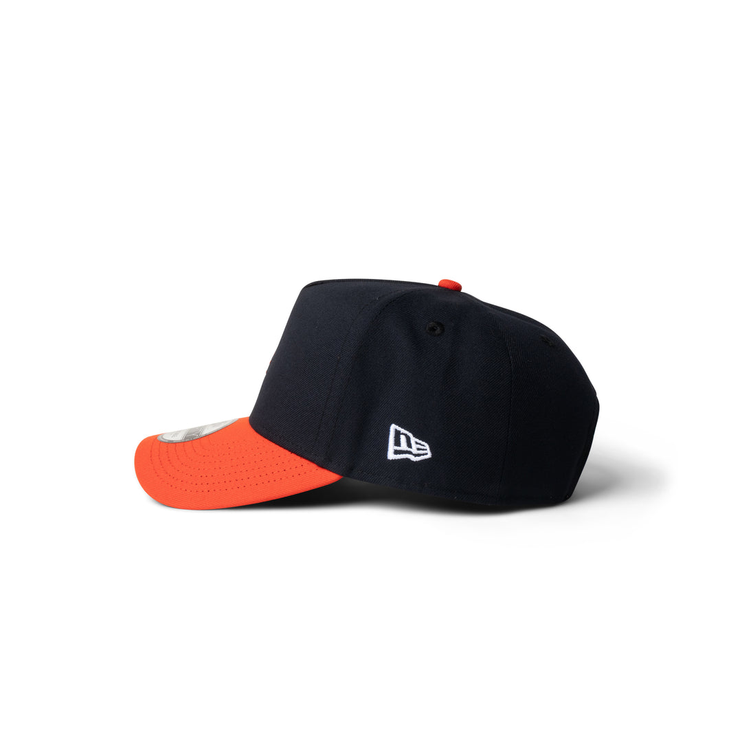 New Era Astros Super Micro Logo 9Forty A Frame Snapback Navy/Orange