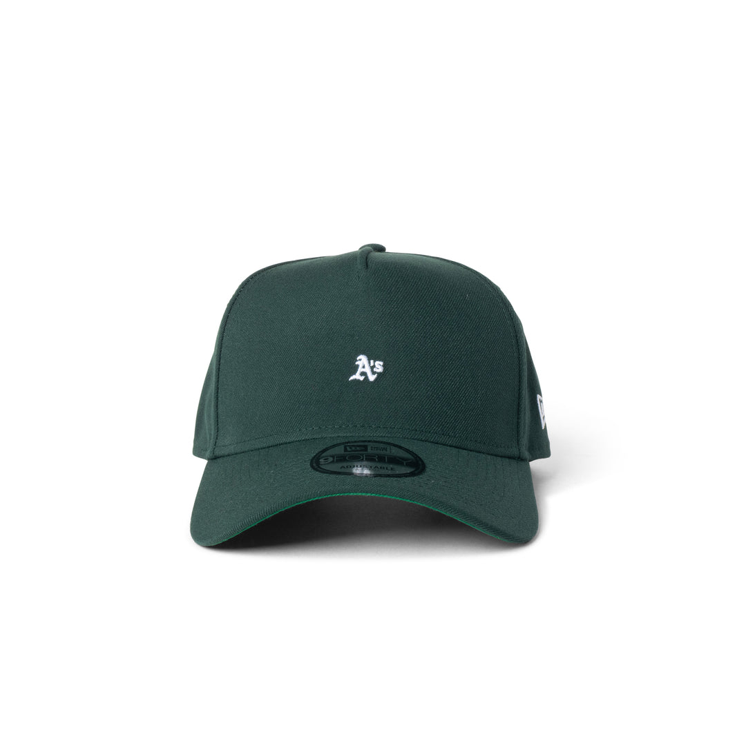 New Era Athletics Super Micro Logo 9Forty A Frame Snapback Green