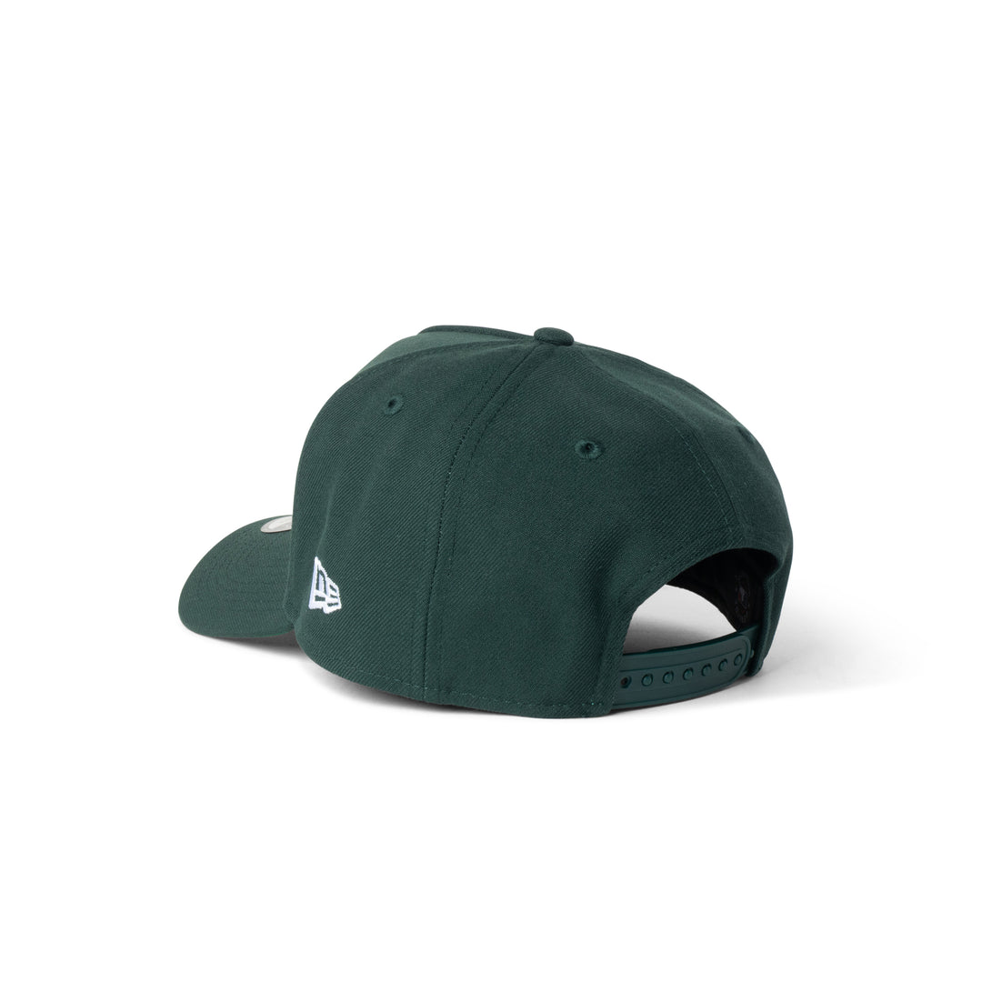 New Era Athletics Super Micro Logo 9Forty A Frame Snapback Green