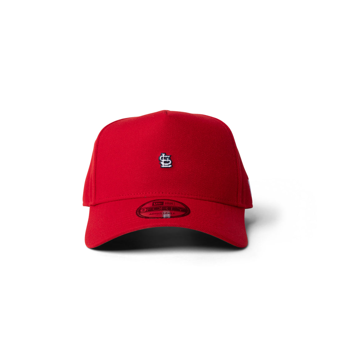 New Era Cardinals Super Micro Logo 9Forty A Frame Snapback Red