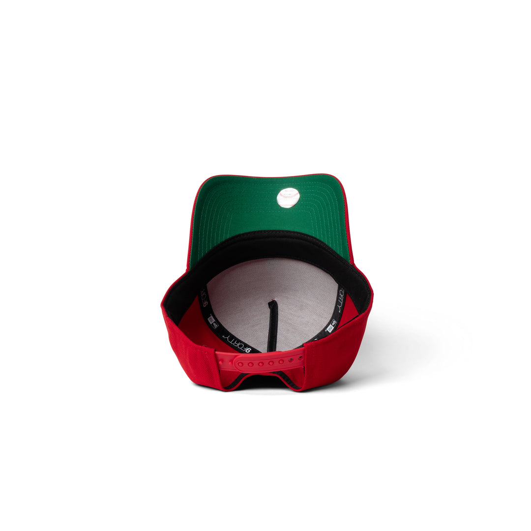 New Era Cardinals Super Micro Logo 9Forty A Frame Snapback Red