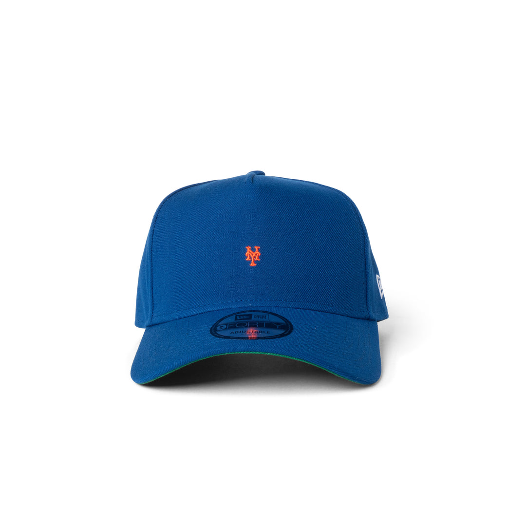 New Era Mets Super Micro Logo 9Forty A Frame Snapback Blue