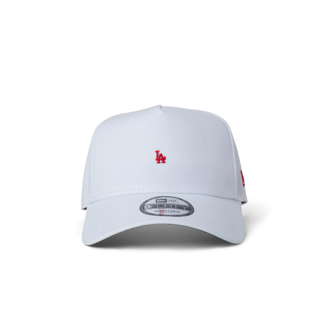 New Era Dodgers Super Micro Logo 9Forty A Frame Snapback White/Red