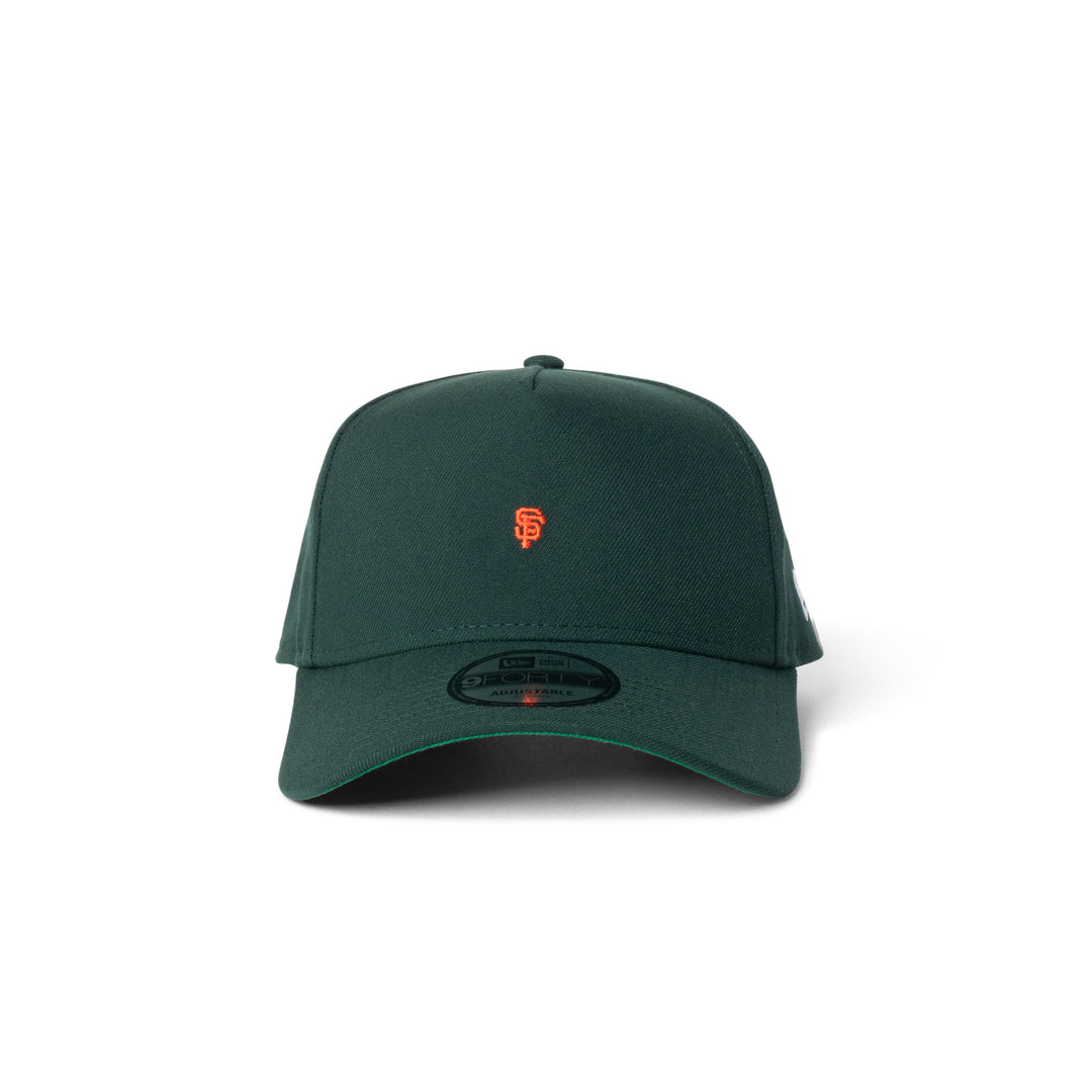 New Era Giants Super Micro Logo 9Forty A Frame Snapback Dark Green