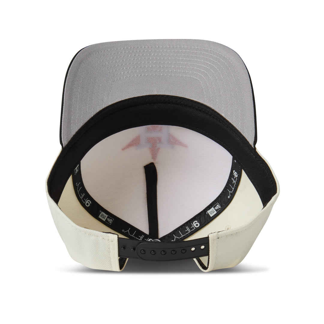 New Era Astros 9Fifty A Frame Curve Snapback Two Tone Chrome/Black