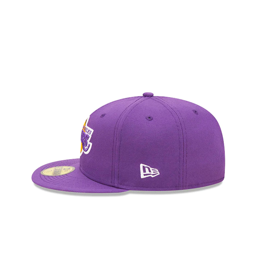 Adidas LA Lakers Purple Gold Vintage Hat Fitted L/XL Climate