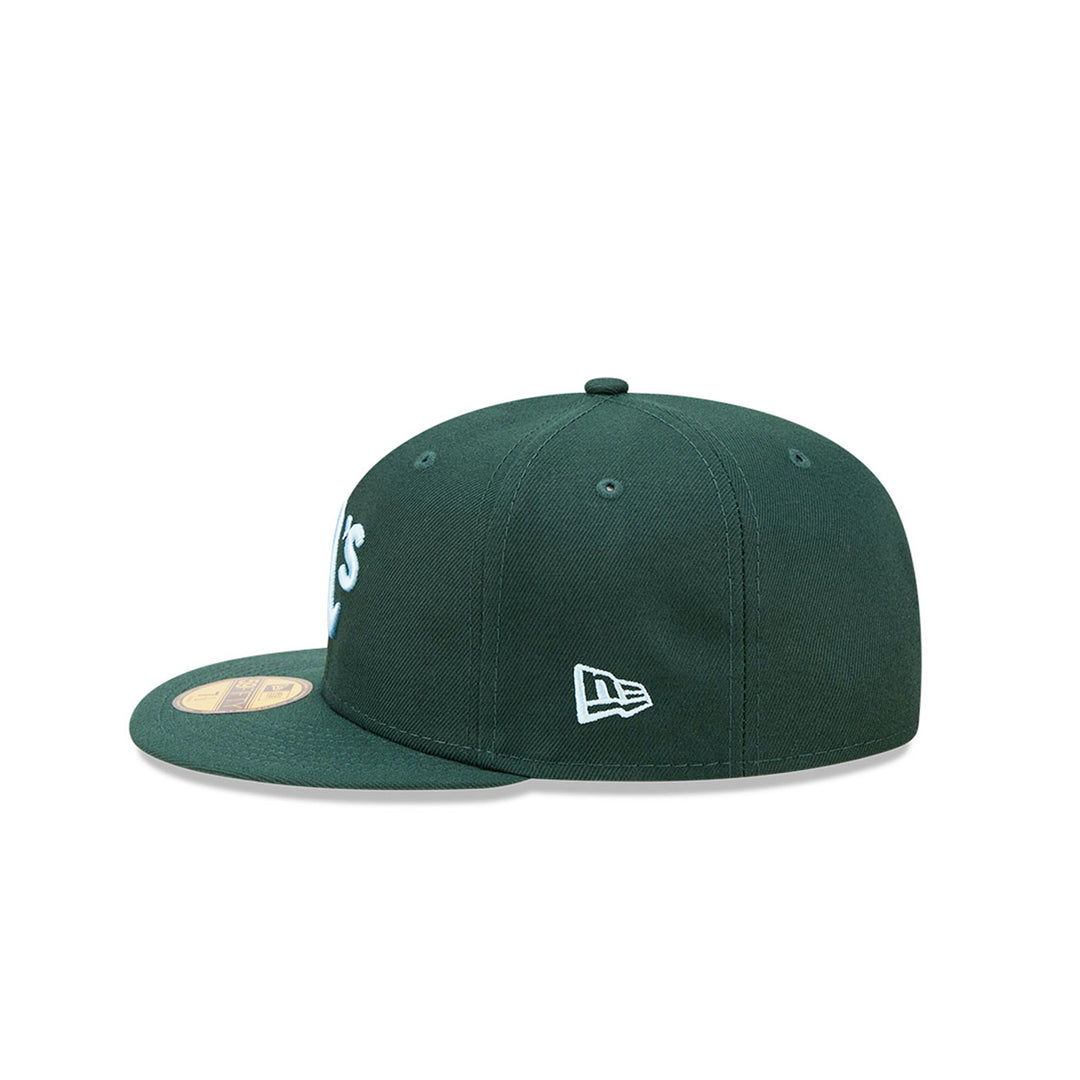 Men's Mitchell & Ness Green/ Oakland Athletics Bases Loaded Fitted Hat