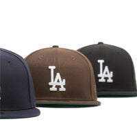 Official New Era LA Dodgers MLB Walnut & Pink 59FIFTY Fitted Cap