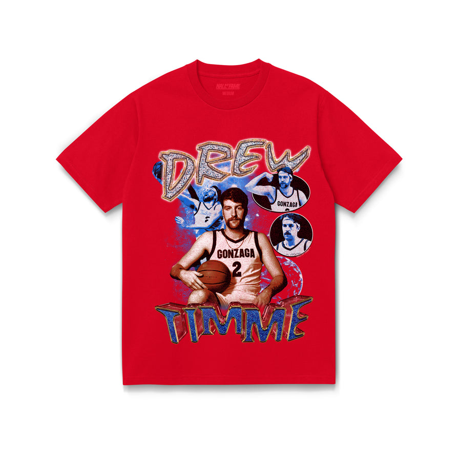 Hall Of Fame Gonzaga Drew Timme Tee Red