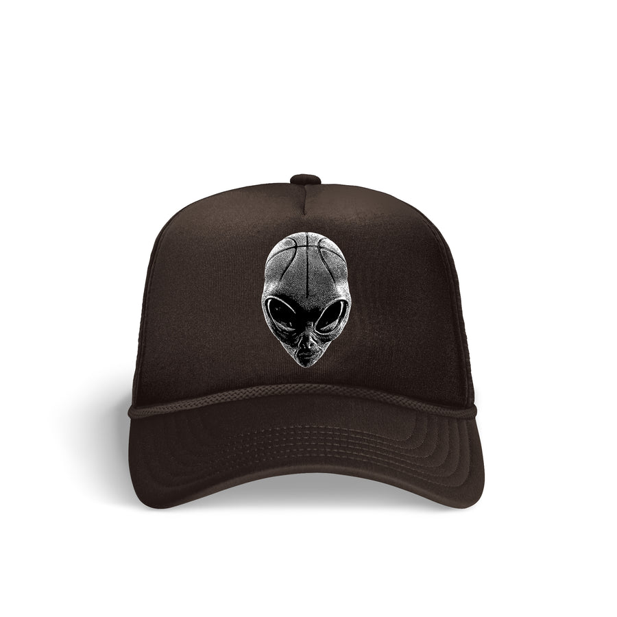 Hall Of Fame Ball Head Trucker Hat Brown