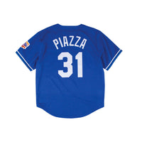 Mitchell and Ness MLB Los Angeles Dodgers Men's Mitchell and Ness 1997  Authentic Mesh BP Mike Piazza #31 Jersey Royal