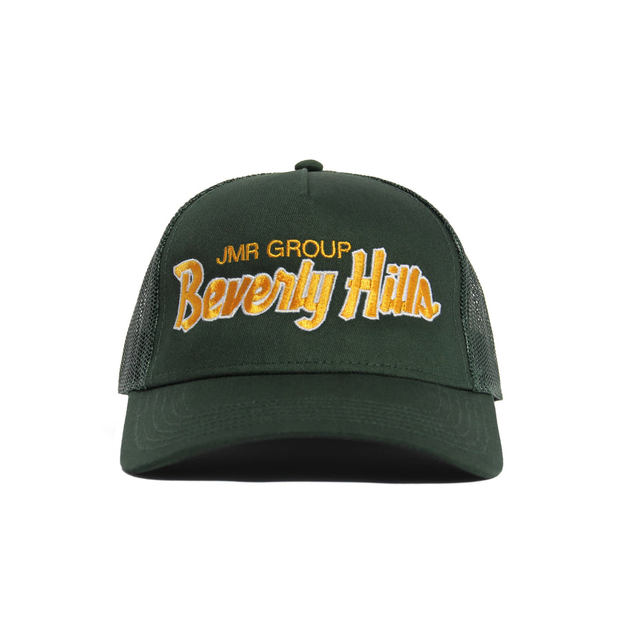 JMR Group Beverly Hills Hat Dark Green/Yellow