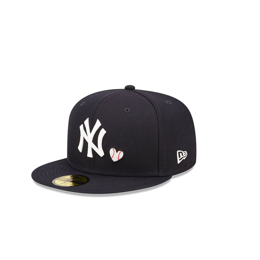 New Era New York Yankees Team Heart 59Fifty Fitted Navy