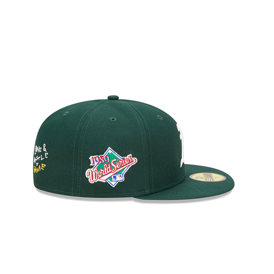 New Era Oakland Athletics Team Heart 59Fifty Fitted Green